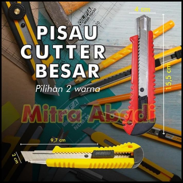 

Pisau Cutter Ukuran Besar / Jumbo 18 mm