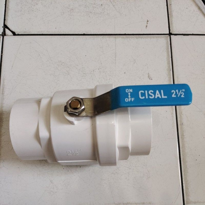 CISAL Ball Valve pvc 21/2" gg stenlees / CISAL ball Valve pvc 2.5" gg stenlees