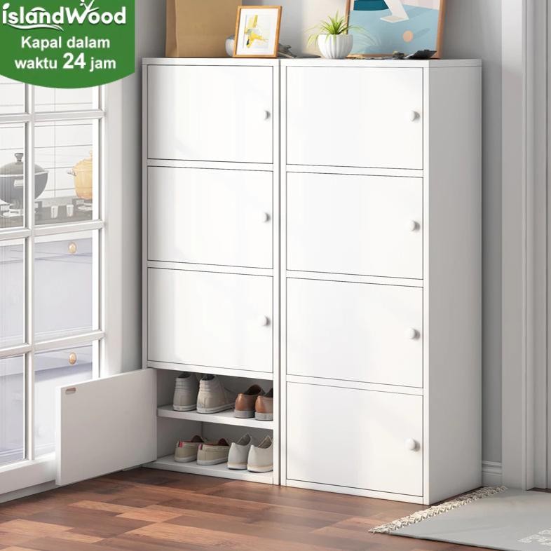 5 Susun Lemari Laci Kayu Minimalis Rak Lemari Putih Lemari Pakaian Serbaguna Lemari Penyimpanan lema