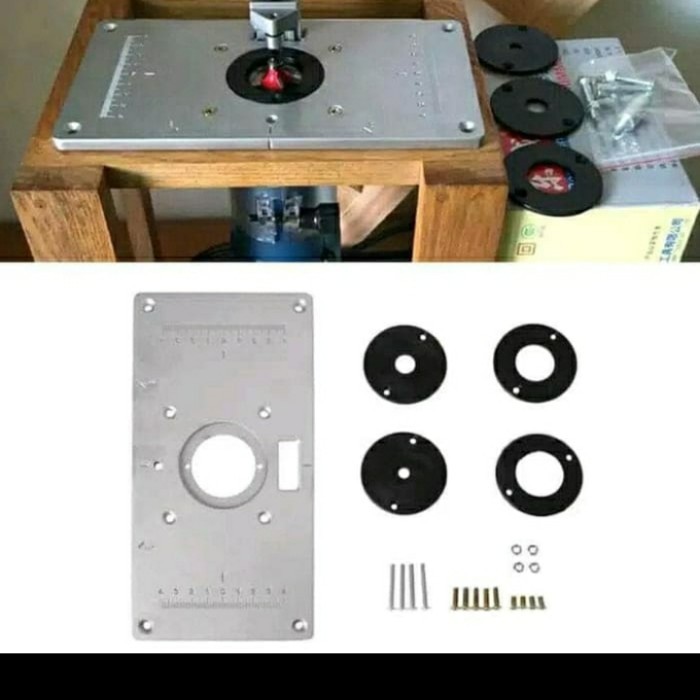 TERLARIS ROUTER PLATE INSERT TRIMMER/ MEJA TRIMMER/MEJA ROUTER/MEJA PROFIL