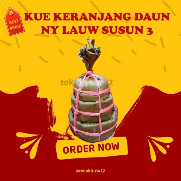 

Kue Keranjang Susun Ny Lauw Daun Dodol Cina Susun 3, 5 Dan 7 Terbaru 100 % Original