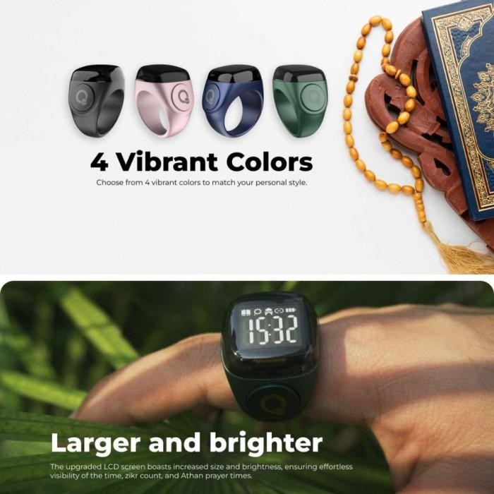 Iqibla Zikr Ring Noor N01 Cincin Tasbih Digital / Iqibla Noor N01 New 100 % Original