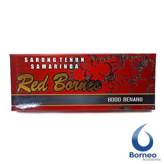 Sarung Tenun Samarinda Motif Batik Kalimantan Red Borneo Termurah 100 % Original
