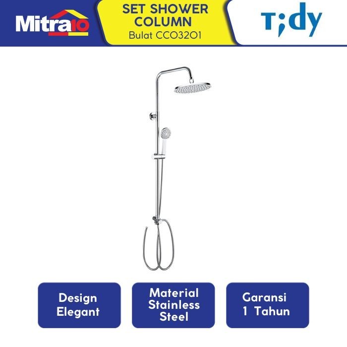 TIDY CC03201 ROUND SHOWER COLUMN SET (Shower Mandi)