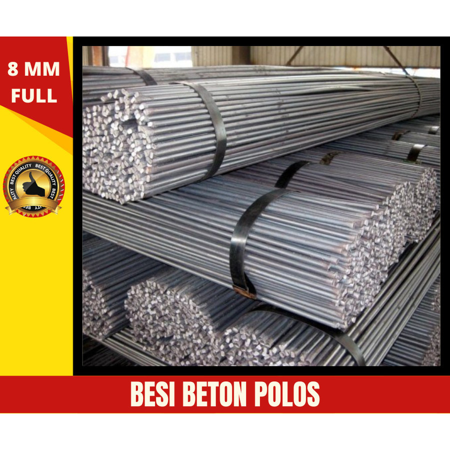 Besi Beton POLOS 8MM Full