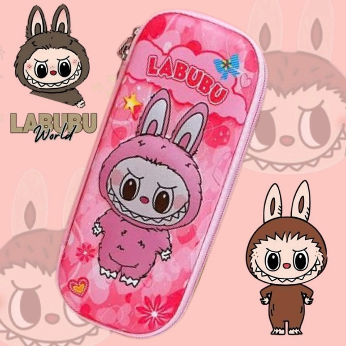 

Kotak Pensil 3D Timbul Karakter Labubu Tempat Penyimpanan Alat Tulis Anak Sekolah Impor Premium Eva