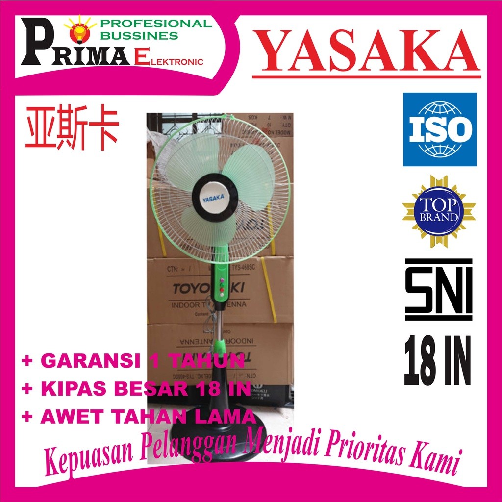 KIPAS YASAKA BERDIRI 16 INCH BERKUALITAS BAGUS