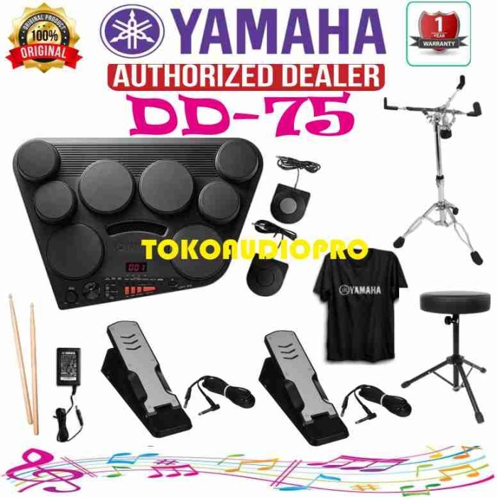 Drum Yamaha DD-75 Digital Drum Elektrik Yamaha DD75 Paket