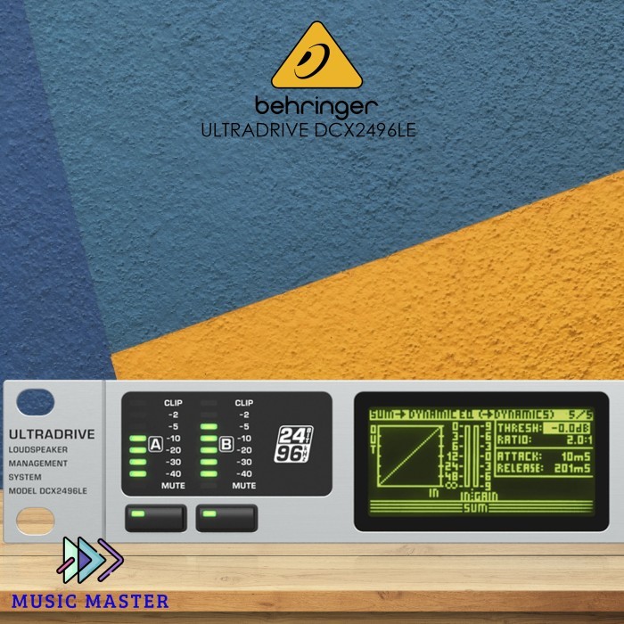 Behringer DCX2496LE Loudspeaker Management System - DLMS - 2 Inputs