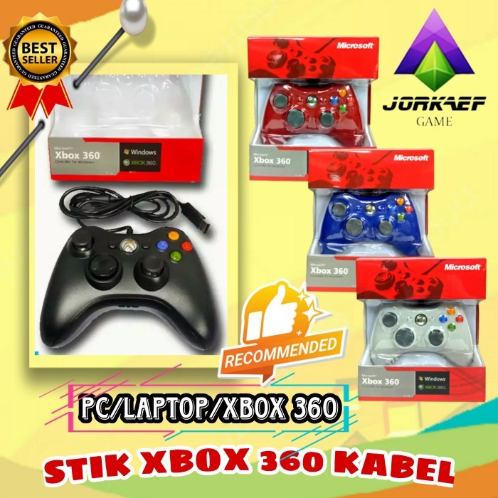 STIK / STICK XBOX 360 KABEL/ X BOX WIRED. ORI PABRIK