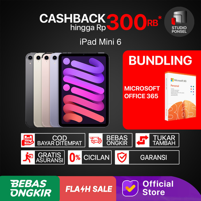 Apple iPad Mini 6 2021 64GB 64 WiFi Cellular Garansi Resmi 1 Tahun 5
