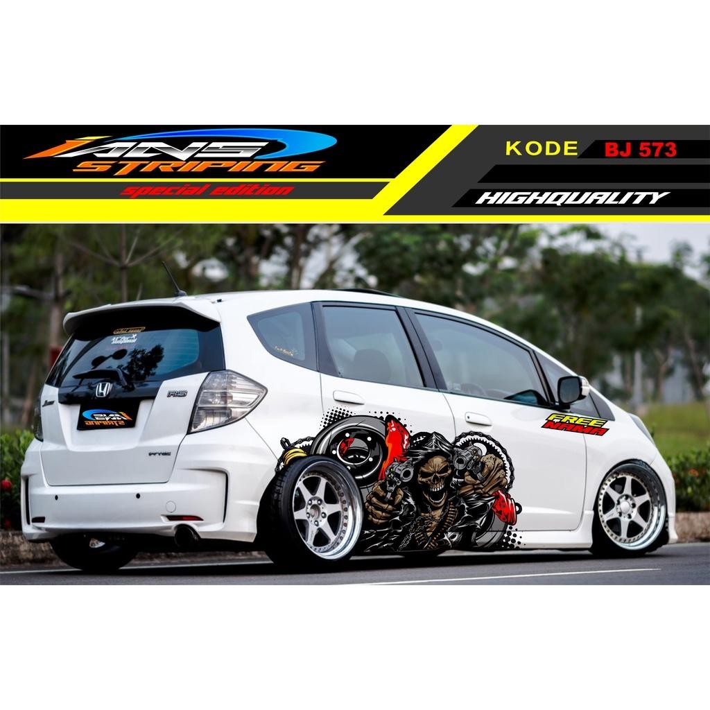 Decal Stiker Mobil Jazz Brio Avanza Yaris / Stiker Mobil / Decal Mobil / Variasi Stiker Untuk Mobil