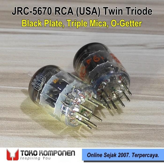 Jrc-5670 Rca Usa Black Plate Triple Mica Preamp Tube 5670 2C51 396A Terbaru 100 % Original