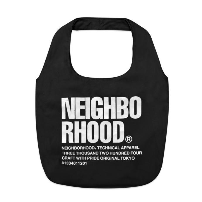 Neighborhood Large Print Cotton Twill Tote Bag