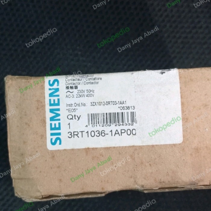 Murah kontaktor 60a 220v SIEMENS 3RT1036-1AP00 3rt1036 contactor Non COD