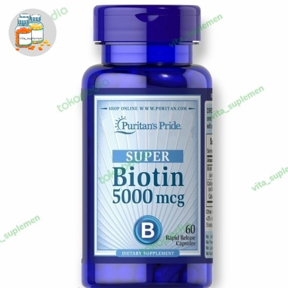 Puritan Biotin 5000 mcg 60 Capsules
