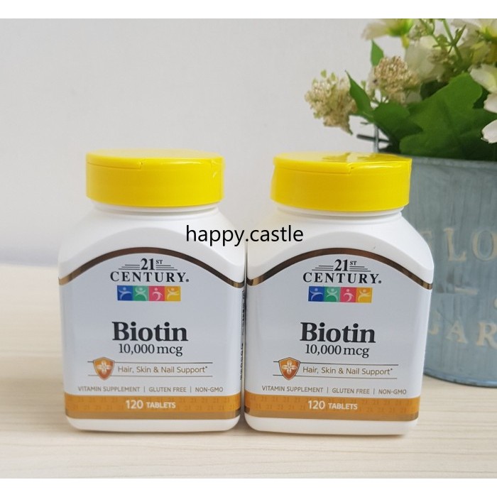 21st 21 st Century Biotin plus Calcium 10000 mcg Hair Vitamin Original
