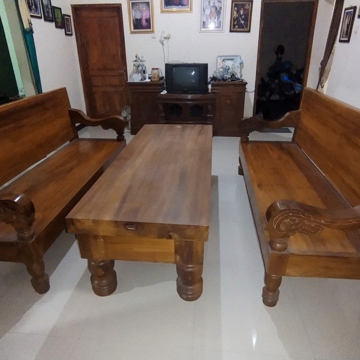KURSI KAYU RISBAN JATI JUMBO