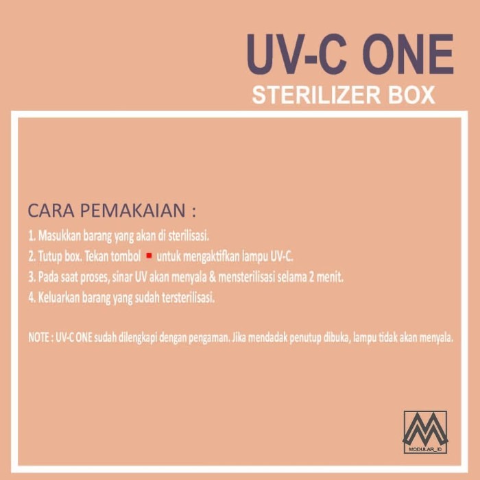 UVC UV C Germicidal STERILIZER BOX BESAR KHUSUS LUAR KOTA Palet Kargo