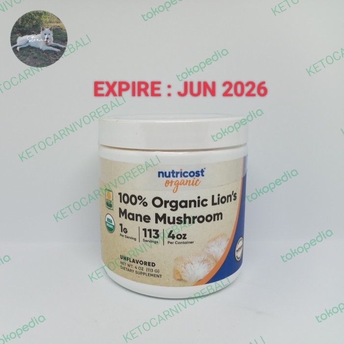 NUTRICOST ORGANIC LION MANE MUSHROOM