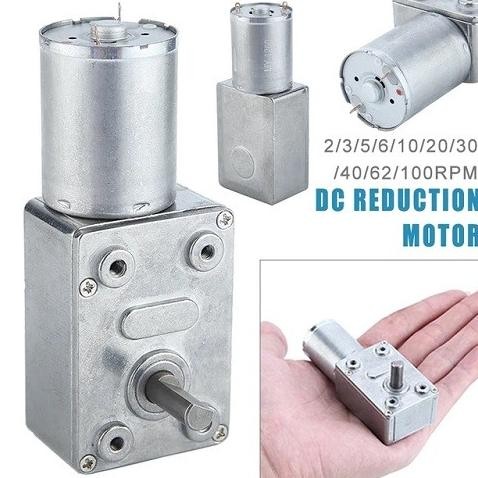 #####] Dc Motor Gearbox Magnet Permanent 12V 5Rpm Low Speed High Torque Worm