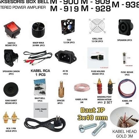 {{{{{{] Perlengkapan Box M-900 / M-919 / M-928 / M-938 Aksesoris Box Bell M900