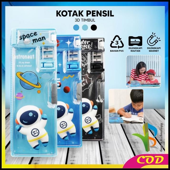 

RB-A59 Tempat Pensil Anak 3D Timbul Magnetic Multifungsi Alat Tulis