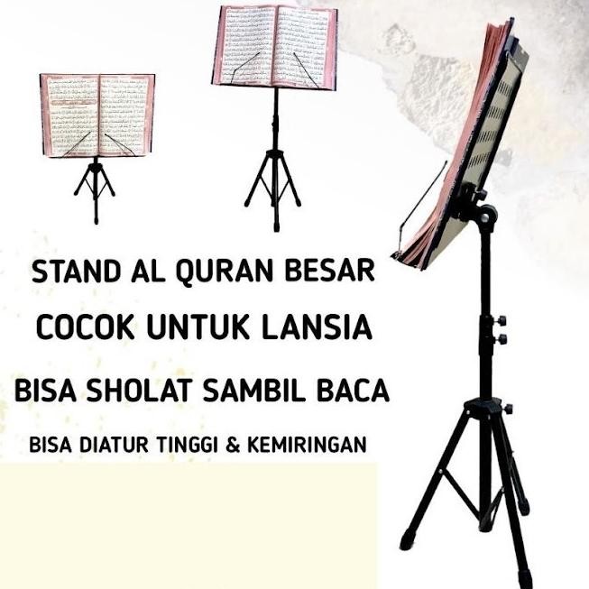 Stand quran imam tripod penyangga dudukan al quran ukuran besar murah terlaris