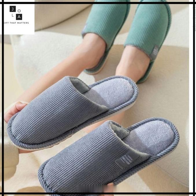 KEI Sandal Rumah Bulu Unisex Nyaman Empuk Wanita Pria Sendal anti slip terlaris