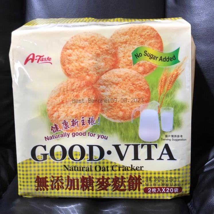 

A-Taste Good Vita Natural Oat Cracker / Biskuit Cracker No Sugar 380gr