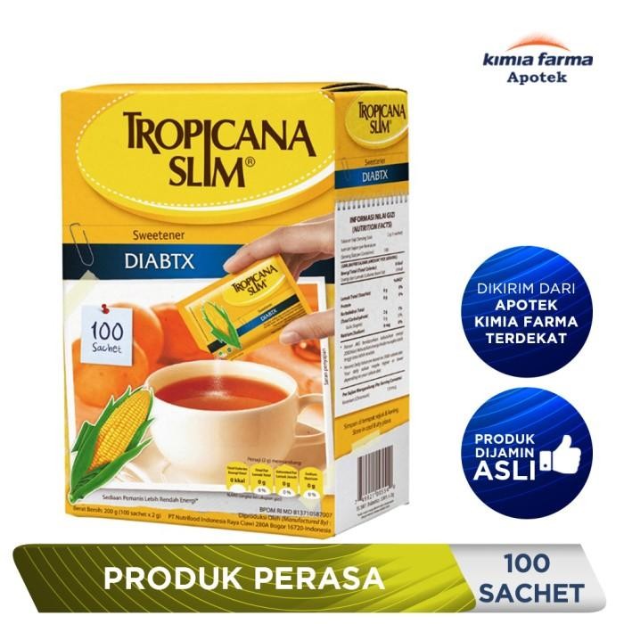 

Tropicana Slim Sweetener Diabtx 100 Sachet / Pemanis Rendah Kalori Termurah 100 % Original