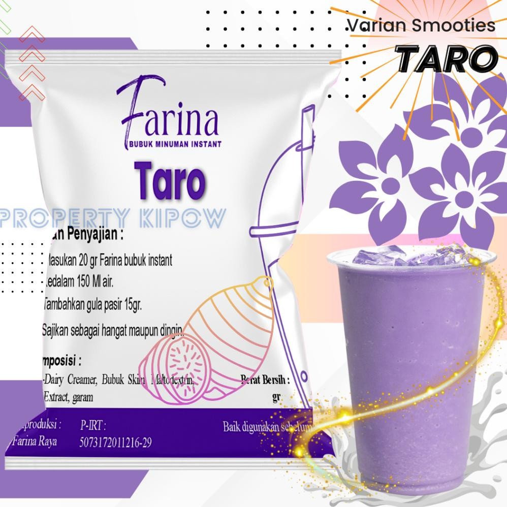 

FARINA Bubuk Minuman Taro - Bubuk Minuman Taro 1kg Plain