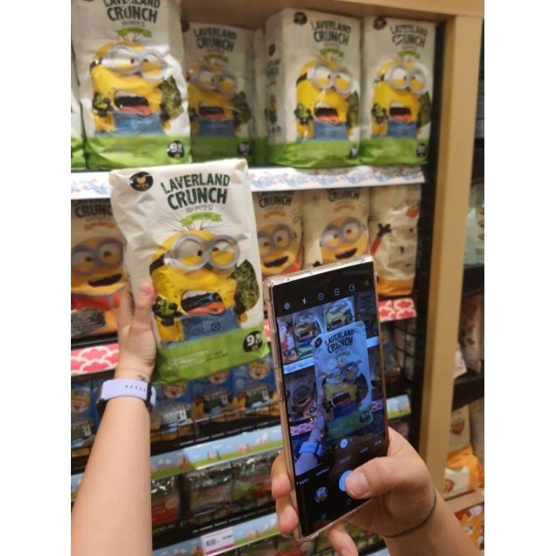 

laverland seasalt cheese wasabi buldak hot sipcy seaweed korea minions halal BPOM