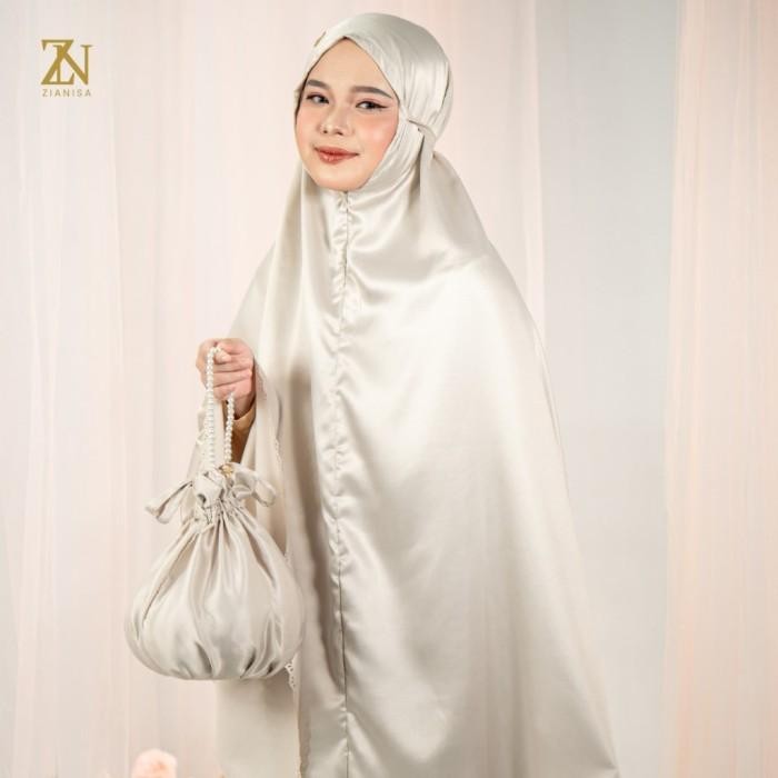 Mukena Plain Premium Silk Mukena Zianisa Nayla Series All Size Termurah 100 % Original
