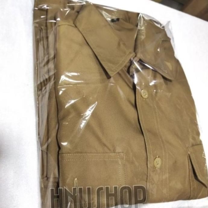 Seragam PDH khaki ASN Pria / Baju PDH PNS Bahan Berkualitas Murah