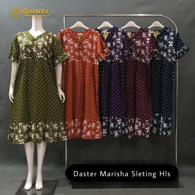 DASTER BATIK COLET QONITA PEKALONGAN halus LD 110 lengan pendek lucu motif BAT
