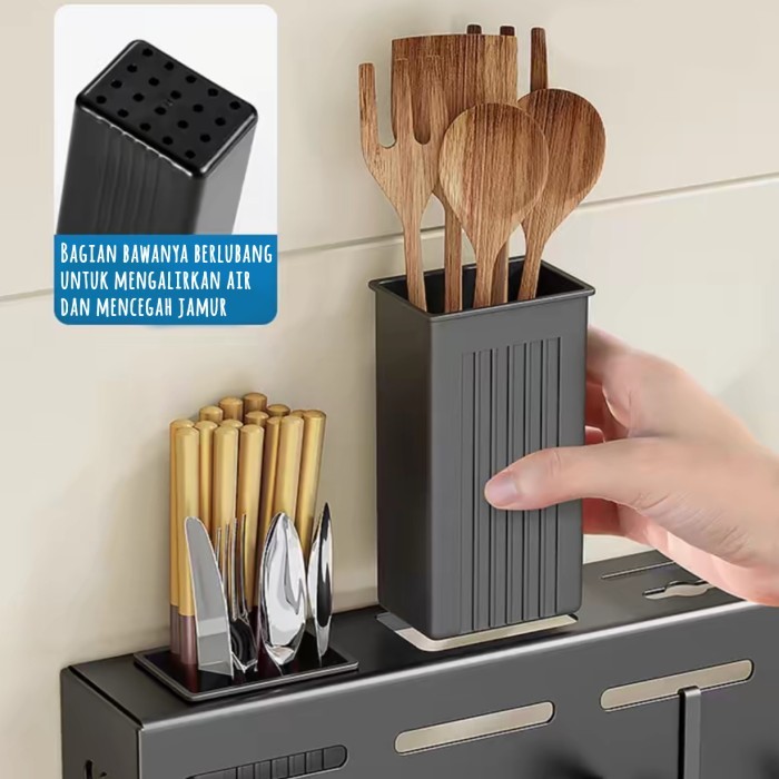 Rak Pisau Dapur Serbaguna / Rak Gantung Pisau Dapur R012