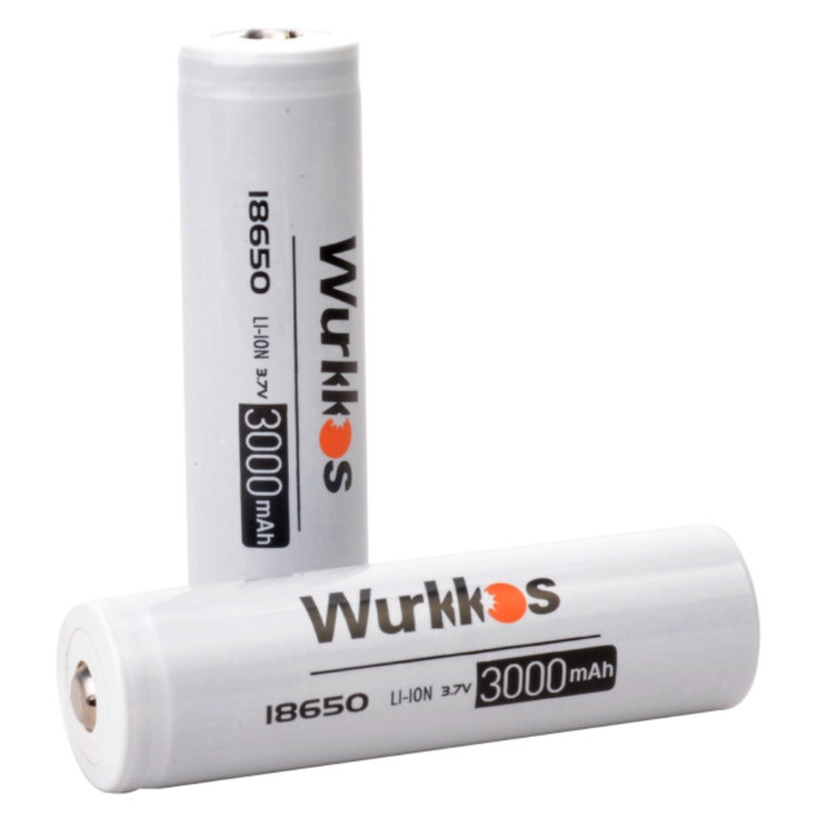 Battery Wurkkos 18650,3000Mah Original Wurkkos Li-Ion 3,7V Baterai Gercep