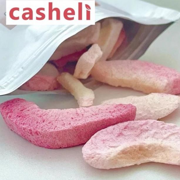 

casheli Peach Crispy Freeze-dried Honey Peach Premium Snacks Cemilan