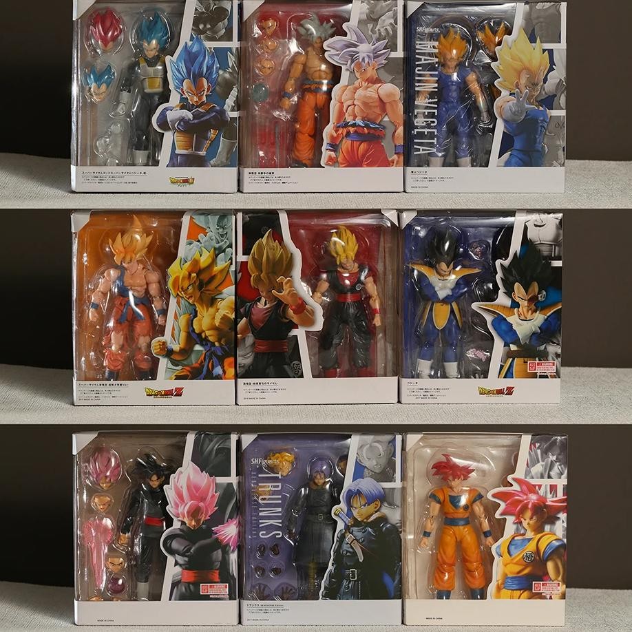 Shf Dragon Ball Son Goku Gohan Vegeta Trunks Android No.18 Piccolo Action Figure Toy Anime Figurals 