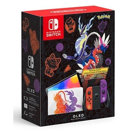 Nintendo Switch Oled Console Pokemon Scarlet CFW Memori 128GB Isi Game Full