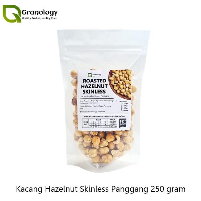 

Roasted Hazelnut Skinless / Kacang Hazelnut Kupas Kulit Ari Oven (250 gram) by Granology