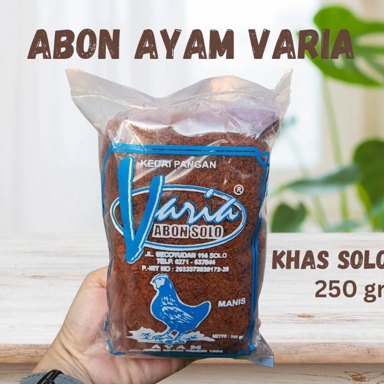 

Abon Sapi Manis Asli 250 gram Varia Oleh Oleh Khas Solo