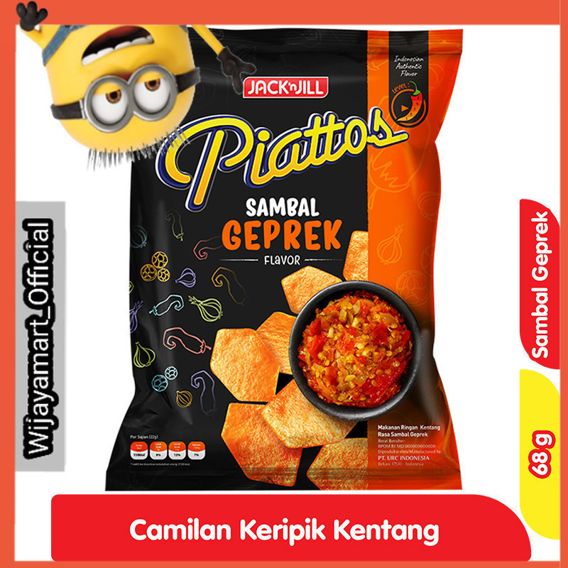 

Piattos Snack Kentang Sambal Geprek 68 g