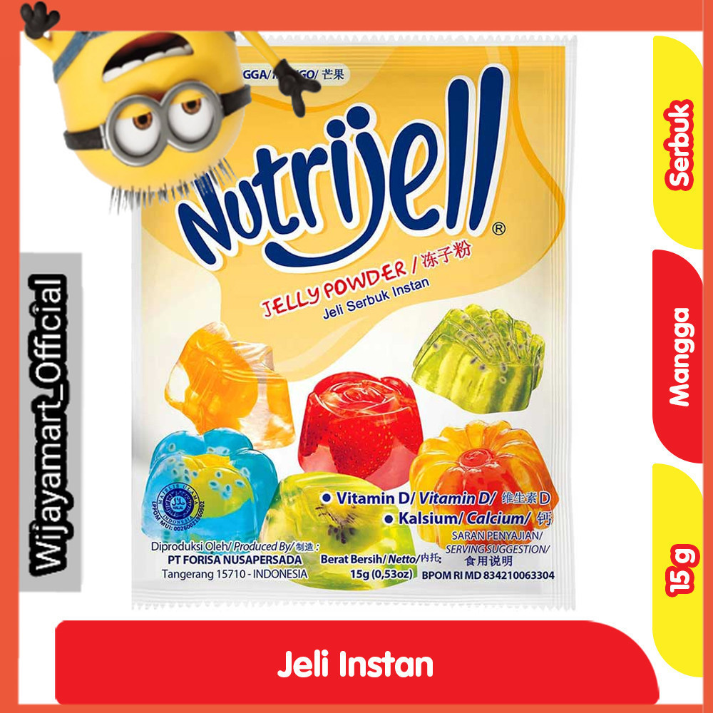 

Nutrijell Jeli Serbuk Instan Mangga 15 g