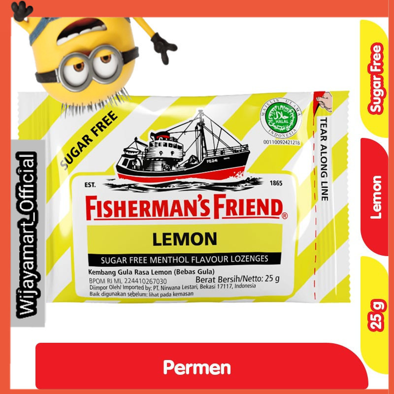 

Fisherman's Friend Permen Lemon Bebas Gula 25 g