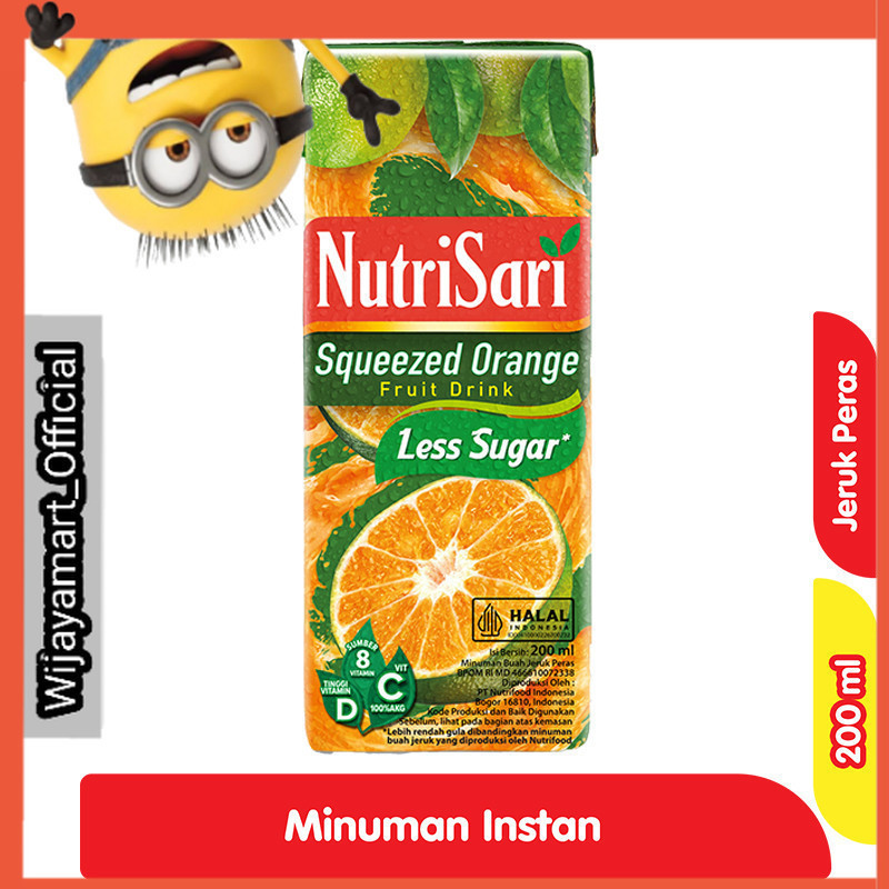 

NutriSari Squeezed Orange Minuman Jeruk Peras Vitamin C 200 ml