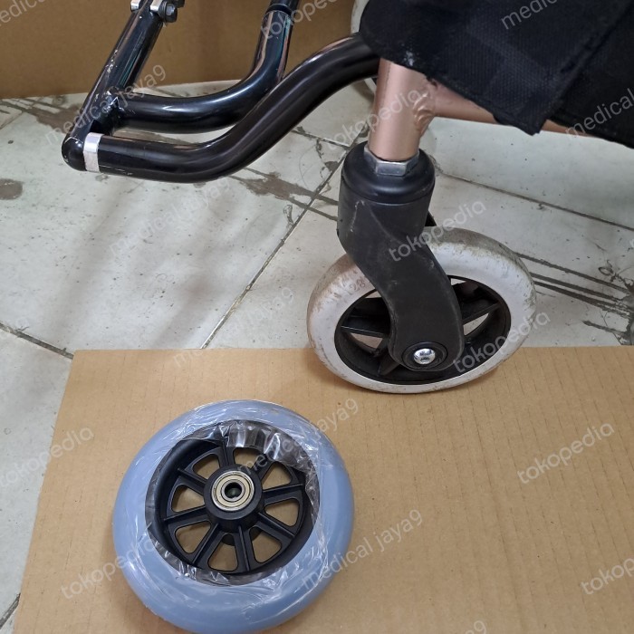 RODA Kecil DEPAN KURSI RODA TRAVEL UKURAN 5 inch BAN Mati SPERPART ORI