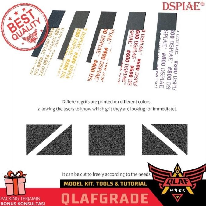 Self Adhesive Set Box Dspiae Amplas Sandpaper Sanding Sponge Kertas