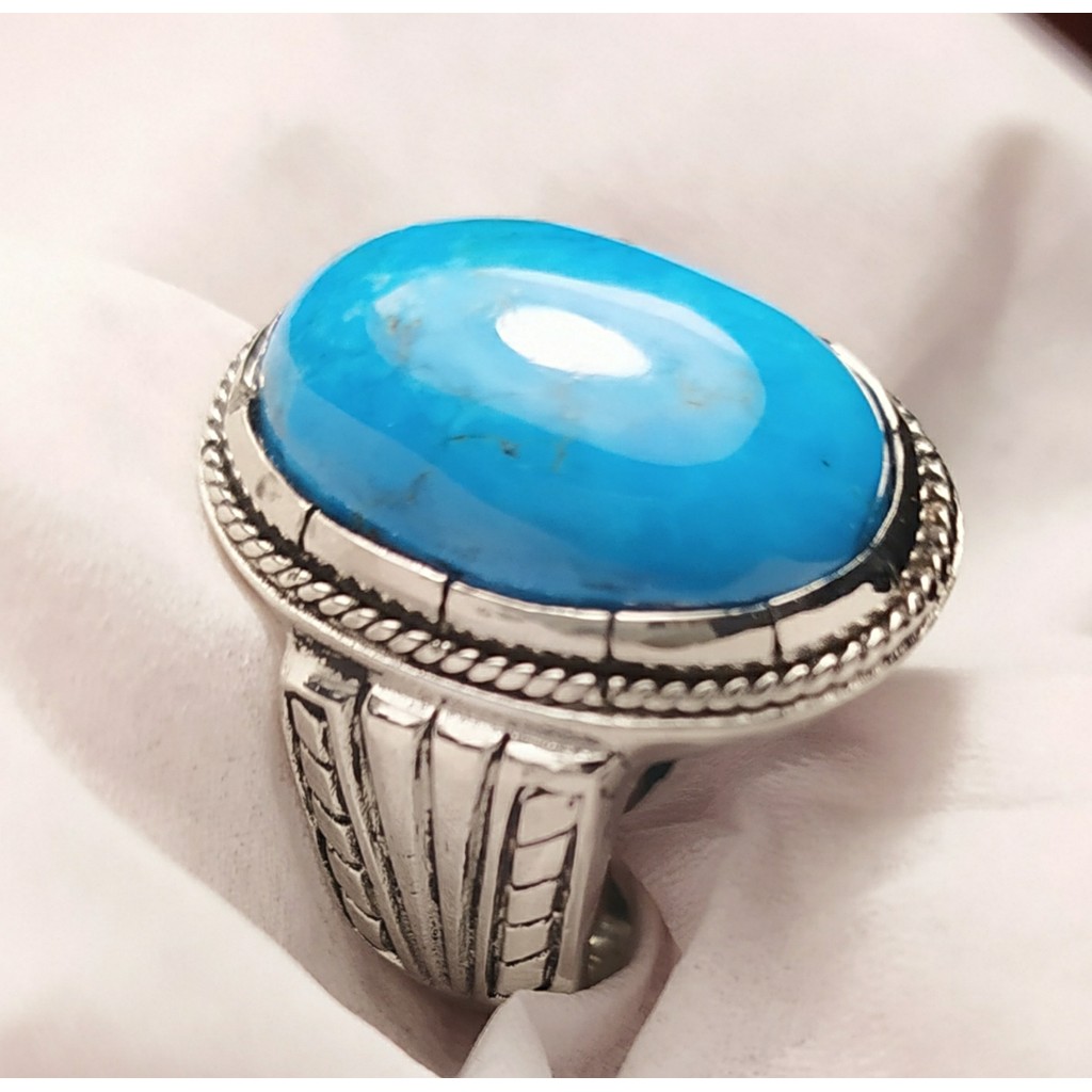 Natural Pirus Nayzabur Blue Tosca Medium Size Elegan